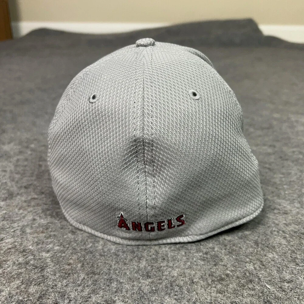 Los Angeles Angels Hat Cap Flex Mens Medium Gray MLB‎ Baseball New Era Sports